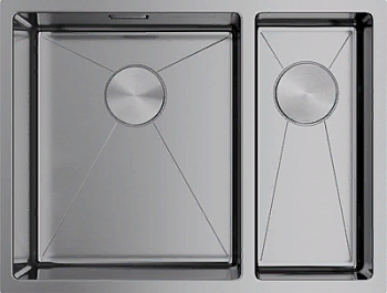Фото товара: Omoikiri Taki 58-2-U/IF IN-L, мойка, нержавеющая сталь, чаша слева