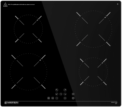 Детальное фото товара: MEFERI MIH604BK LIGHT индукционная поверхность