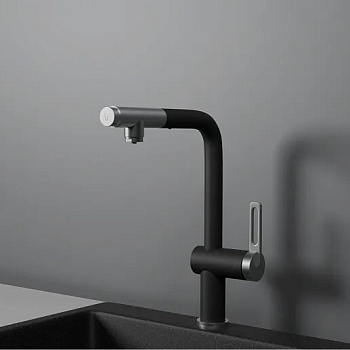 Фото товара: GRANULA 8169 смеситель, гранит, черный