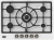 Korting HG 761 CTSI Детальное фото товара: Korting HG 761 CTSI газовая поверхность