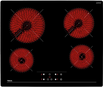 Фото товара: Teka TZ 6415 BLACK стеклокерамическая поверхность