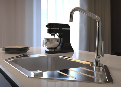 Детальное фото товара: ALVEUS PRAKTIK 130 SAT 90 FI, мойка, нержавеющая сталь (в комплекте с сифоном 1127251)