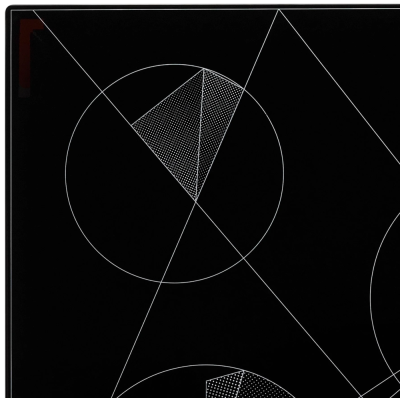 Детальное фото товара: Krona FIDATO 45 BL стеклокерамическая поверхность