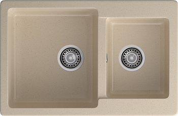 Фото товара: GranFest PRACTIK GF-P-780 K, мойка, мрамор, кашемир