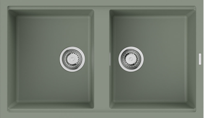 Omoikiri Kitagawa 86-2-WG, мойка, керамика, ветреный зеленый