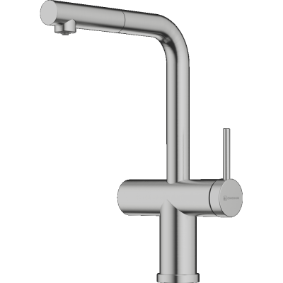 Детальное фото товара: Omoikiri Karatsu-S BN, смеситель, нержавеющая сталь