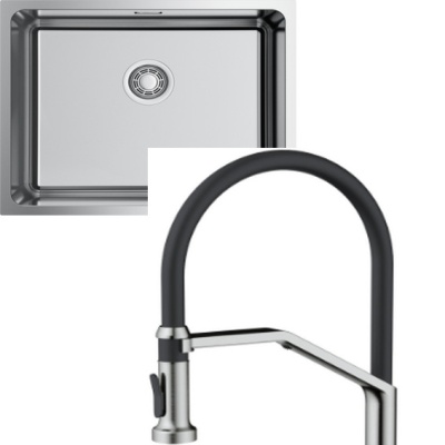 Omoikiri Tadzava 54-U-IN + Makkari 2 Plus-SB-BN-BL нержавеющая сталь