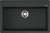 Omoikiri Daisen 77-BL, мойка, гранит, черный Детальное фото товара: Omoikiri Daisen 77-BL, мойка, гранит, черный