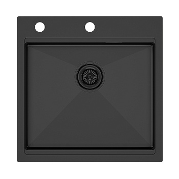 Фото товара: Paulmark KRONER-PRO 51, мойка, нержавеющая сталь, вороненая сталь