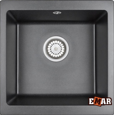 Emar EMQ-1455.P, мойка, гранит, антрацит Детальное фото товара: Emar EMQ-1455.P, мойка, гранит, антрацит