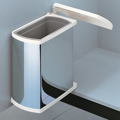 Hailo Oko-Flex мусорное ведро 18 л плоское в распашной шкаф от 450 мм