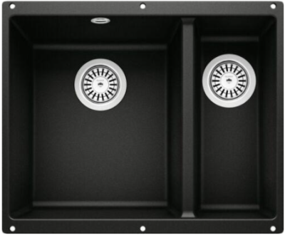 Blanco Rotan 340/160-U, мойка, гранит, черный