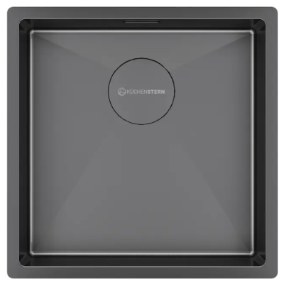 Детальное фото товара: KUCHENSTERN KRAFT 45, мойка, нержавеющая сталь, вороненая сталь