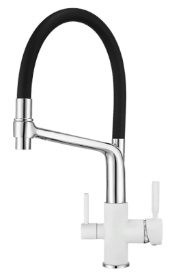 Детальное фото товара: GRANULA 0083 смеситель, гранит, арктик (белый)