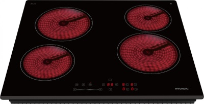 Детальное фото товара: Hyundai HHE 6451 BG стеклокерамическая поверхность