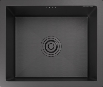 Детальное фото товара: GranFest 4538 PVD, мойка, нержавеющая сталь, графит