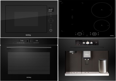 Детальное фото товара: KORTING HIB 64750 B SMART + OKB 1680 GN MW + KMI 825 TGN + KCM 9830 BCG