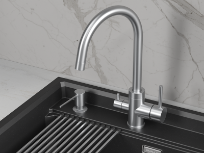 Детальное фото товара: GRANULA 5169 смеситель, нержавеющая сталь, алюминиум