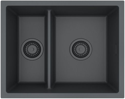 Детальное фото товара: ALVEUS OMNI 50 GRANITAL DEEP BLACK-G90 BE, мойка, гранит, черный матовый (в комп. с сифоном 1149000)