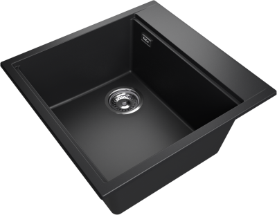 Детальное фото товара: Rivelato TESORO TR-505-L nero, мойка, гранит, черный