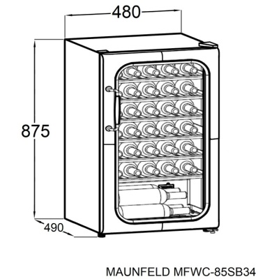 Детальное фото товара: Maunfeld MFWC-85SCH34
