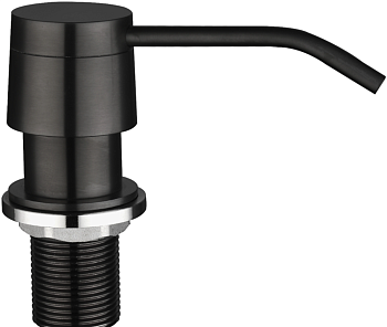 Фото товара: Seaman SSA-011-DG (Dark Gun, PVD, satin), дозатор для жидкого мыла, оружейная сталь темная