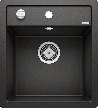 Фото товара: Blanco Dalago 45-F, мойка, гранит, черный с клапаном-автоматом
