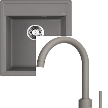 Фото товара: Omoikiri Daisen 42-GR + Shinagawa-P-GR leningrad grey