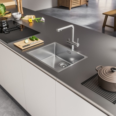 Детальное фото товара: Franke Atlas Clear water, смеситель, нержавеющая сталь