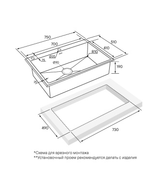 Схема встраивания
