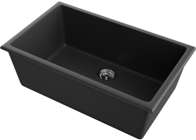 Детальное фото товара: Omoikiri Okinoshima 76-U/I-BL, мойка, керамика, черный