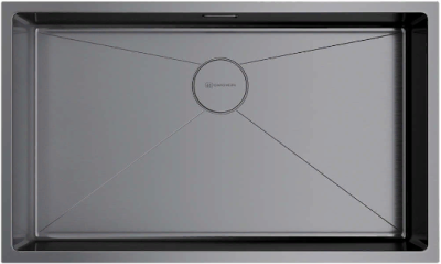 Omoikiri Taki 74-U/IF-GM, мойка, нержавеющая сталь/вороненая сталь