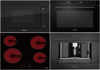 Фото товара: KORTING HK 63500 B + OKB 1650 GN STEAM + KMI 825 TGN + KCM 9200 BG