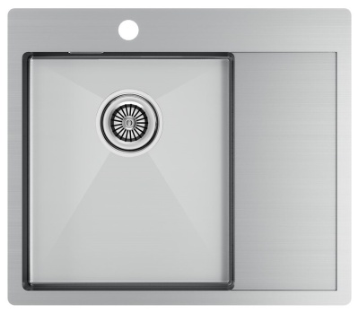 Paulmark KRONER 59F, мойка, нержавеющая сталь брашированная, левая
