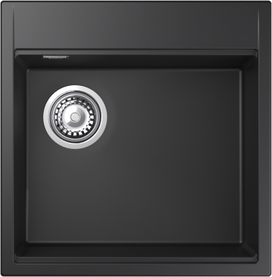 Детальное фото товара: Rivelato TESORO TR-505-L nero, мойка, гранит, черный