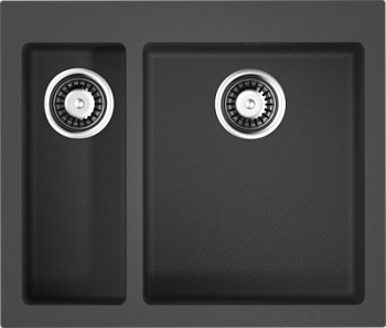 Фото товара: Omoikiri Bosen 59-2-BL, мойка, гранит, черный