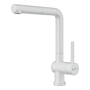 Фото товара: Omoikiri Akashi-S WH, смеситель, белый