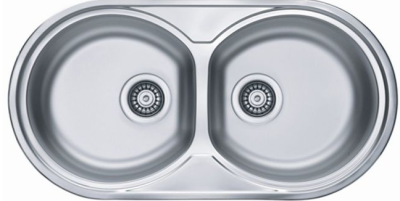 ALVEUS FORM 50 NAT-90, мойка, нержавеющая сталь (в комплекте с сифоном 1130557)