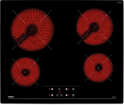 Детальное фото товара: Teka TT 6415 BLACK стеклокерамическая поверхность