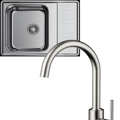 Детальное фото товара: Omoikiri Sagami 63-IN + Shinagawa-BN нержавеющая сталь