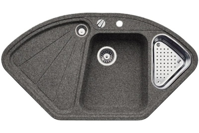 Blanco Delta II-F, мойка, гранит, темная скала с клапаном-автоматом Blanco Delta II-F, мойка, гранит, темная скала с клапаном-автоматом