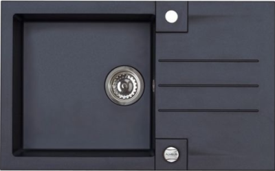 ALVEUS ROCK 130 GRANITAL CARBON-G91, мойка, гранит, черный (с сифоном 1105296)