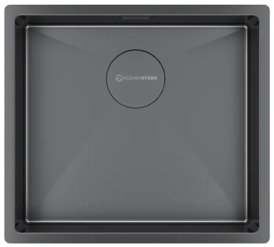 KUCHENSTERN KRAFT 50, мойка, нержавеющая сталь, вороненая сталь