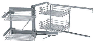 Детальное фото товара: Sige Magic-4 волшебный уголок в нижний шкаф шириной 900 мм, правый