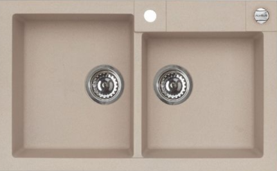 ALVEUS ROCK 90 GRANITAL TERRA -G22, мойка, гранит, бежевый (с сифоном 1105299) ALVEUS ROCK 90 GRANITAL TERRA -G22, мойка, гранит, бежевый (с сифоном 1105299)