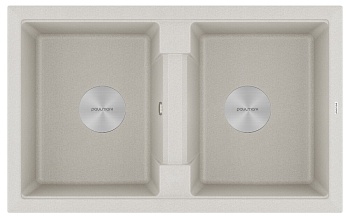 Фото товара: Paulmark TANDEM 80/2, мойка, гранит, серый