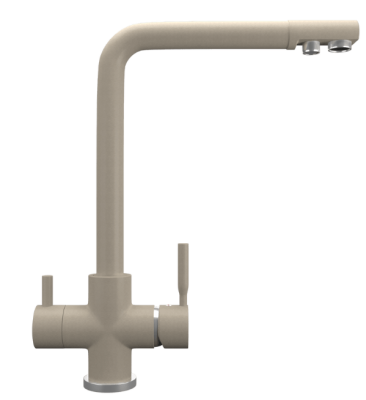 Детальное фото товара: Maunfeld MFQT-16BG, смеситель, гранит, бежевый