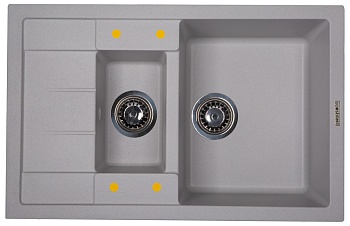 Фото товара: Ecoshtein RECHTECK 781.5, мойка, гранит, серый шелк