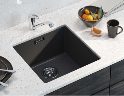 Omoikiri Kata 54-U-BL, мойка, гранит, черный