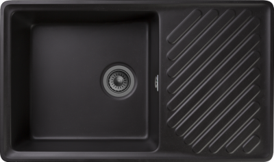 GranFest QUARZ GF-ZL-53, мойка, гранит, черный